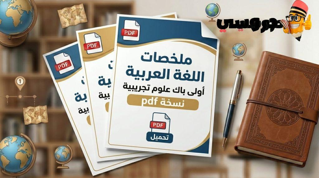 ملخصات اللغة العربية أولى باك علوم تجريبية