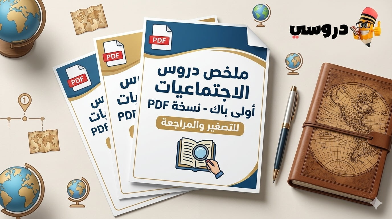 تصغير دروس الاجتماعيات اولى باك pdf