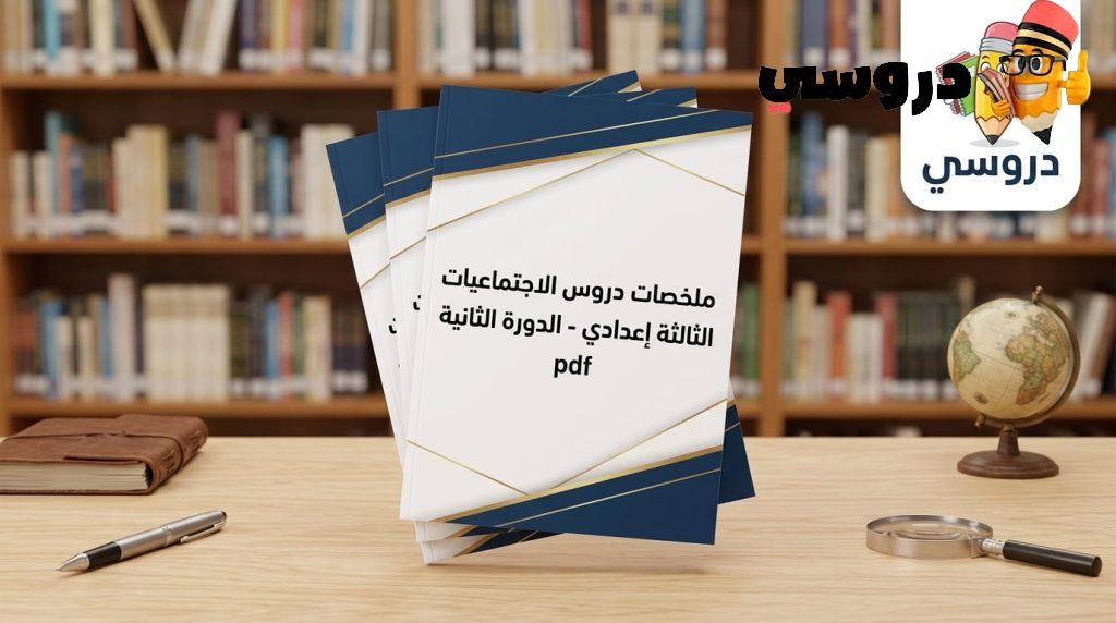 ملخصات دروس الاجتماعيات الثالثة إعدادي الدورة الثانية pdf