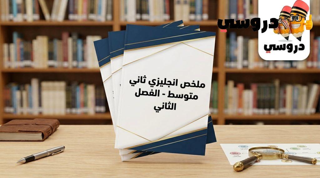 ملخص انجليزي ثاني متوسط الفصل الثاني